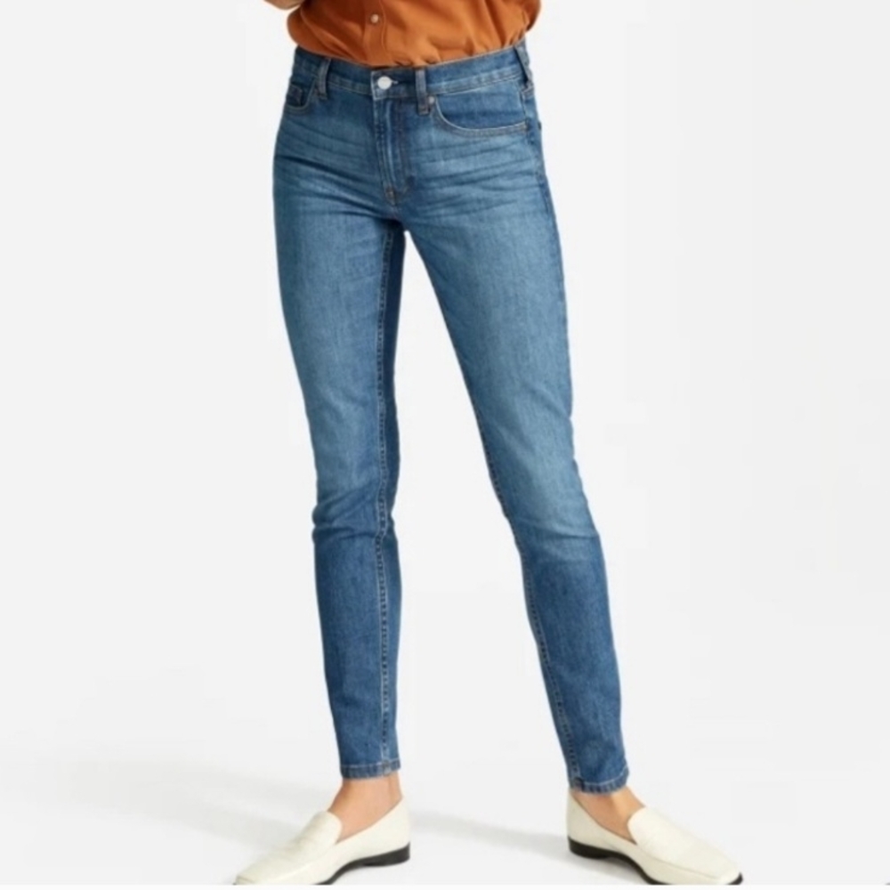 EVERLANE Classic Blue Women's Mid Rise Jeans 28 Tall